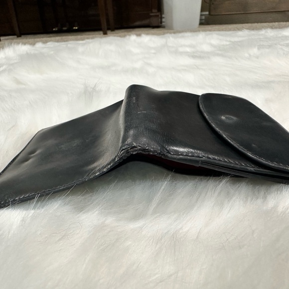 Gucci black leather wallet with gold hardware - Picture 3 of 7